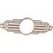 Ekena Millwork Elizabeth Wood Fretwork Pierced Medallion, 26"W x 13"H x 7 1/8"IW x 12 3/8"IH x 1/4"T, Red Oak CMWP26X13X0250EBRO - alternate 4